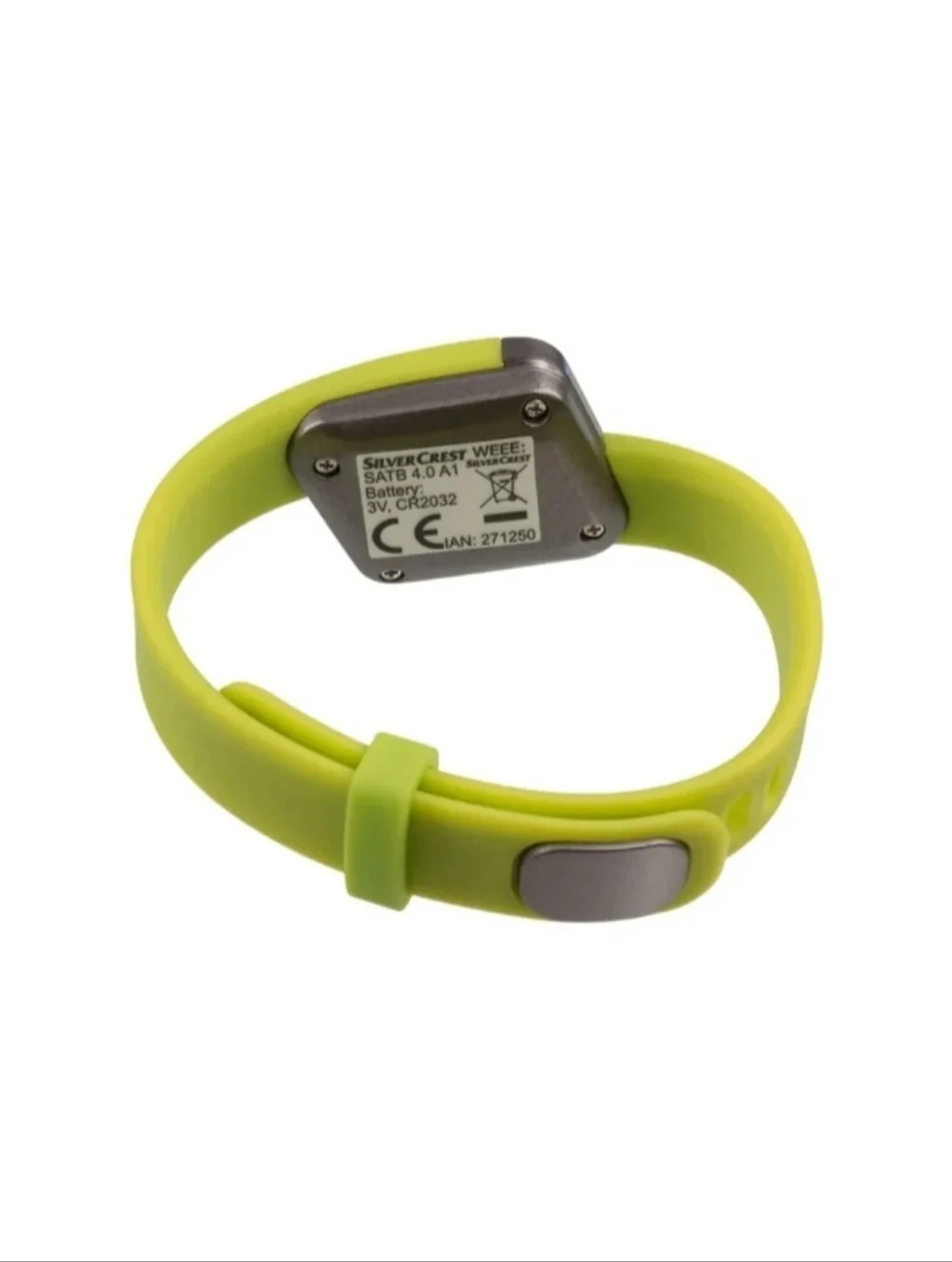 Silver Crest Fitness Tracker Monitor Steps Calorie Counter Green Wristband (C30)